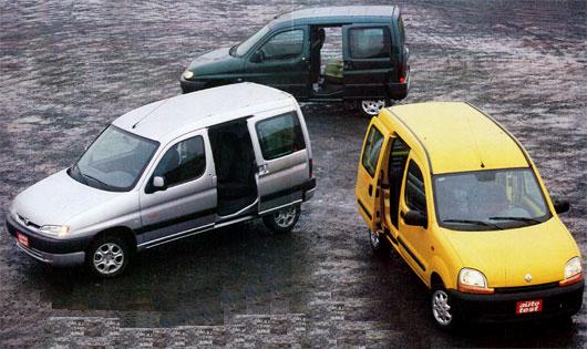 Citron Berlingo Multispace vs Renault Kangoo RN vs Peugeot Partner Patagnica