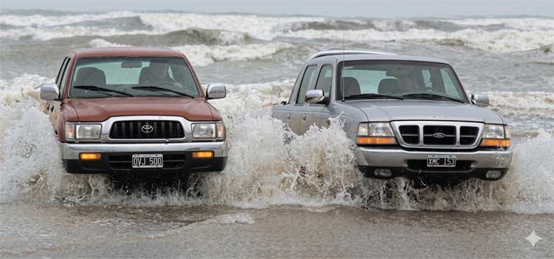 Ford Ranger 2.8 Limited 4x4 vs Toyota Hilux 3.0 SRV 4x4